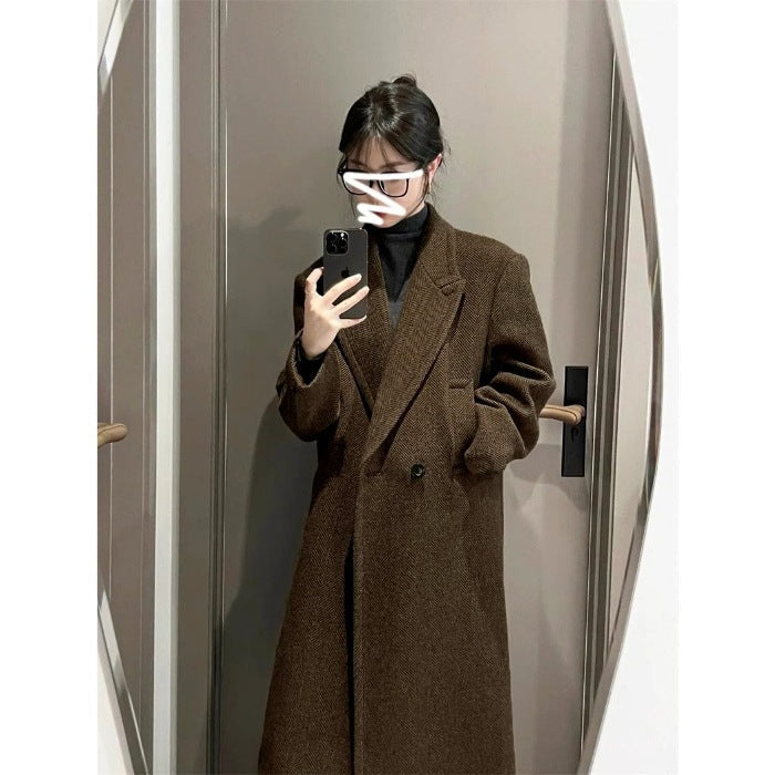 Overknee Thickened Mid-length Elegant Woolen Cloth