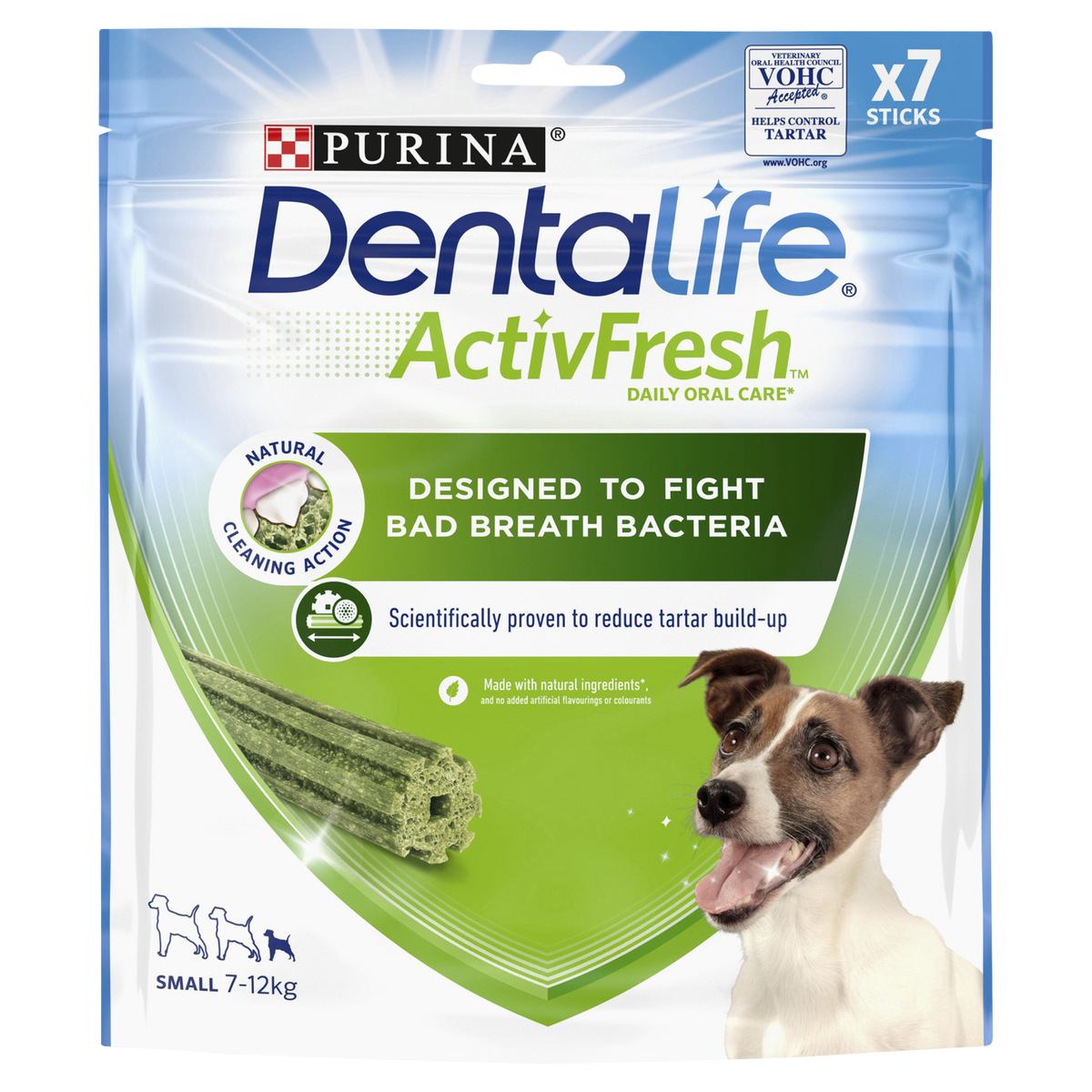 DENTALIFE ActivFresh Small Dog Treat Dental Stick 7 Sticks - Case of 6