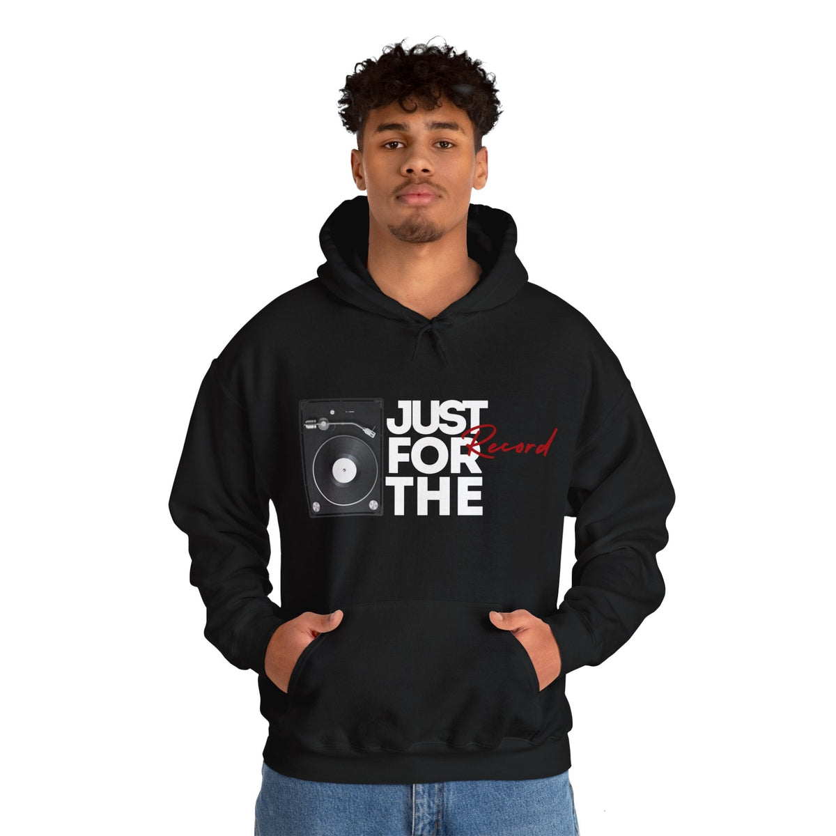 Just for the Record Men's Vinyl Record Hoodie