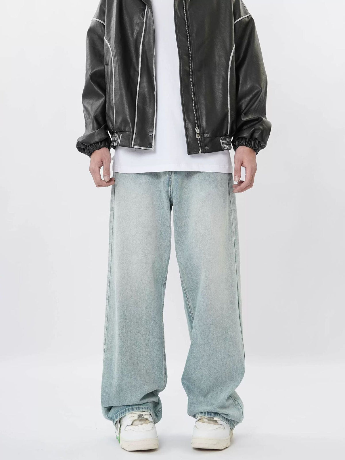American Retro Denim Trousers For Men