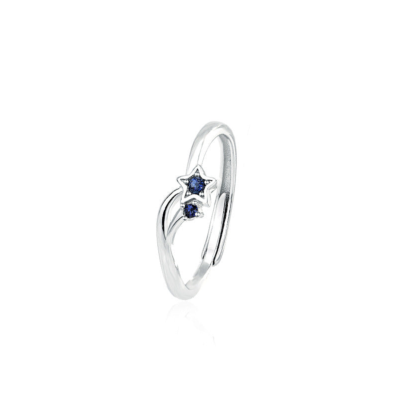 Liming Original S925 Sterling Silver Couple Ring A Pair Of Korean Ins Style Simple Valentines Day Opening Ring Gift