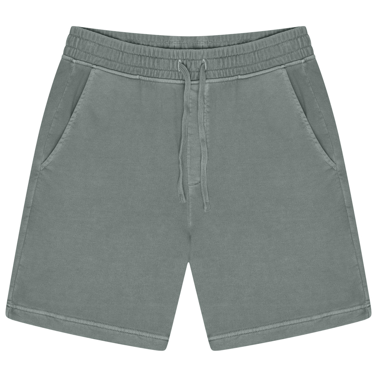 M&S Pure Cotton Garment Dye Shorts | Relaxed Fit | Blue & Green