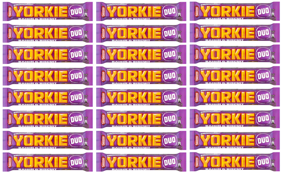 24 x Nestle Yorkie Rosine & Keks Duo 66G