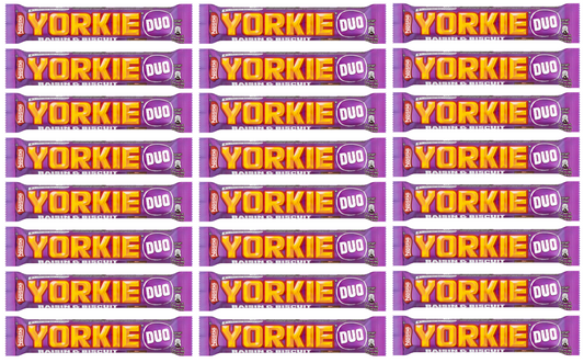 24 x Nestle Yorkie Pasas y Galleta Duo 66G