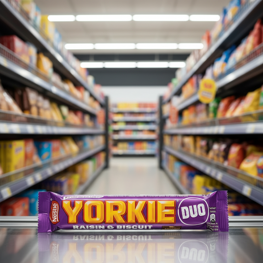24 x Nestle Yorkie Pasas y Galleta Duo 66G