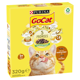 6 x Go Cat Truthahn Huhn & Gemüse 320g