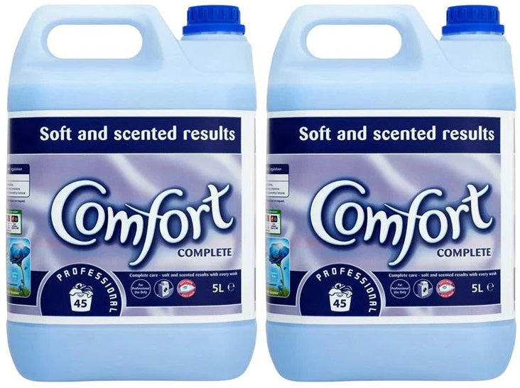 2 x Comfort Complete Dilute Professional Fabric Conditioner 5L (66 Washes Each)