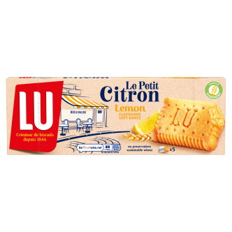 7 X Lu Le Petit Citron Zitronen Weiche Gebäckkekse 5er Pack 140g