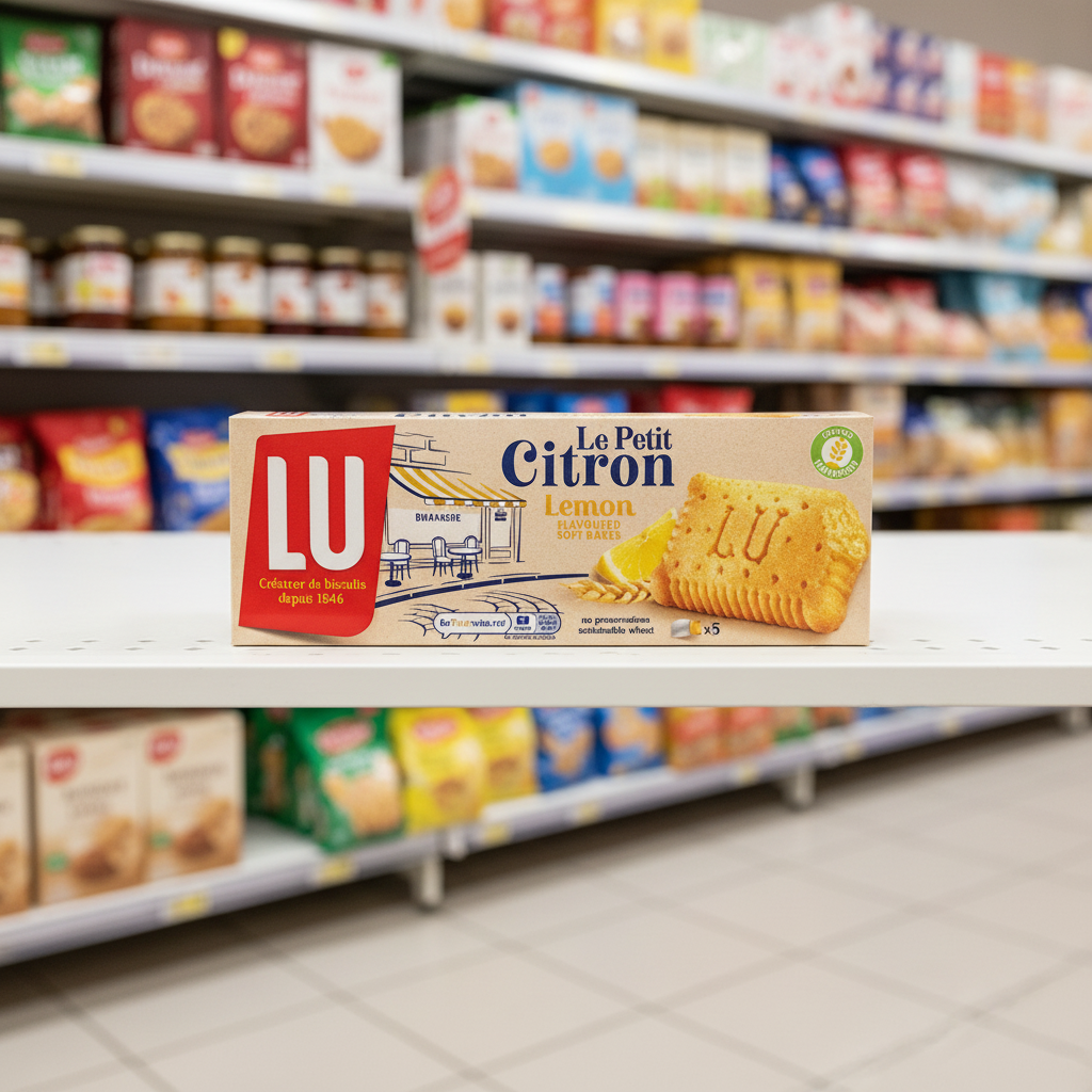 7 X Lu Le Petit Citron Zitronen Weiche Gebäckkekse 5er Pack 140g