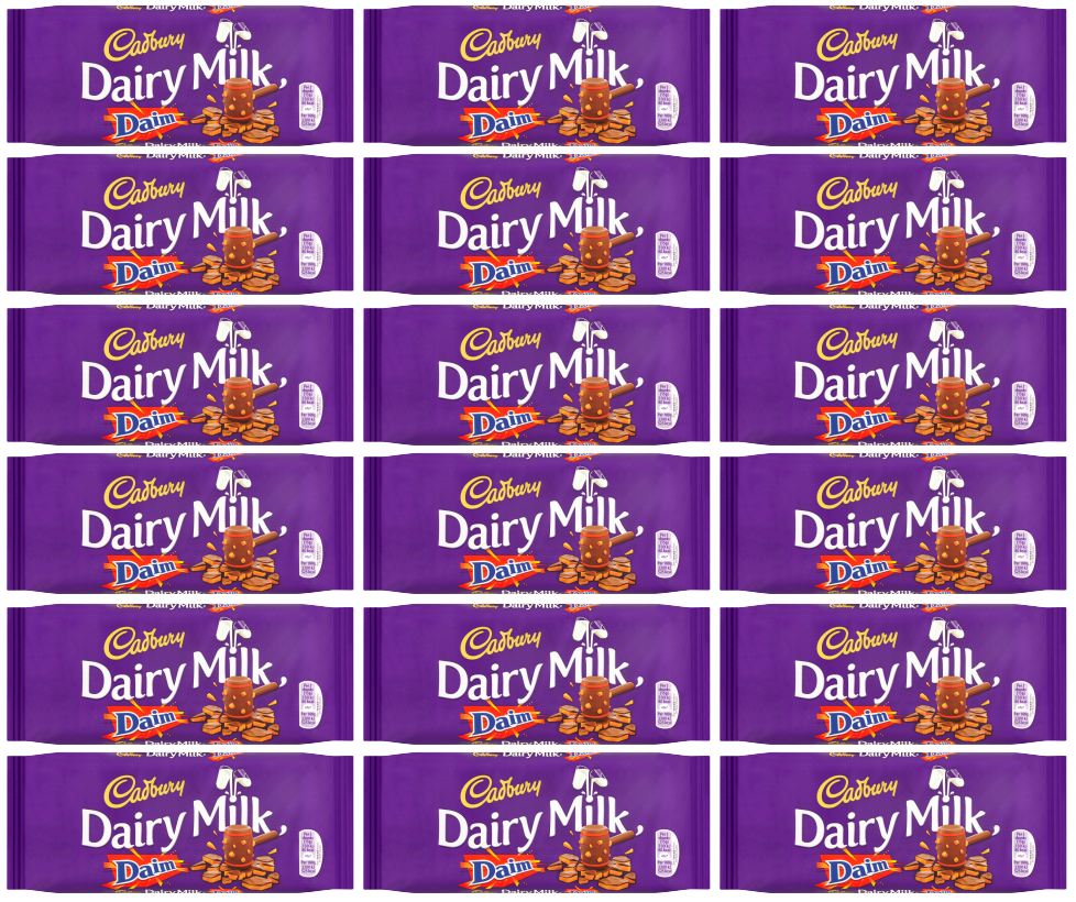 18 x Cadbury Dairy Milk With Daim 120Gm