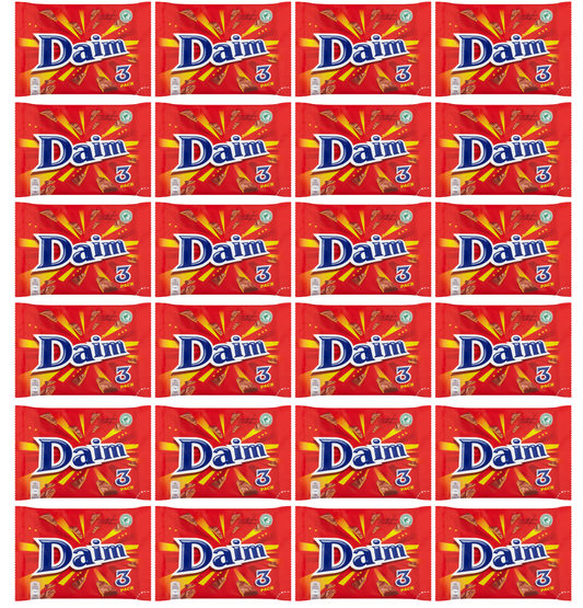 Daim Chocolate Bars 3-Pack (84g) - Case of 24 Multipacks