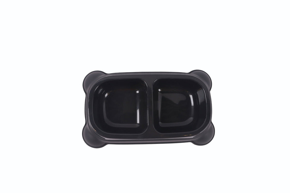 M-PETS Plastic Double Bowl