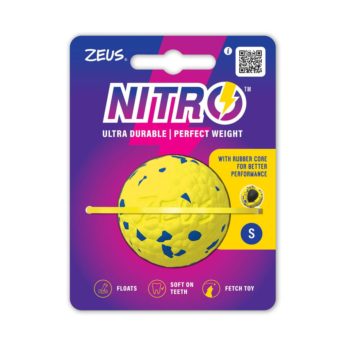 Zeus Nitro Weighted Ball Small 5cm Diameter