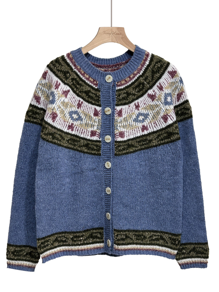 Women's Loose All-match 3D Digital Printed Cardigan Jacket