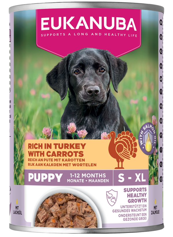 Eukanuba Dog Can Life Care Puppy All Breeds Turkey and Carrot 400g - Case of 6