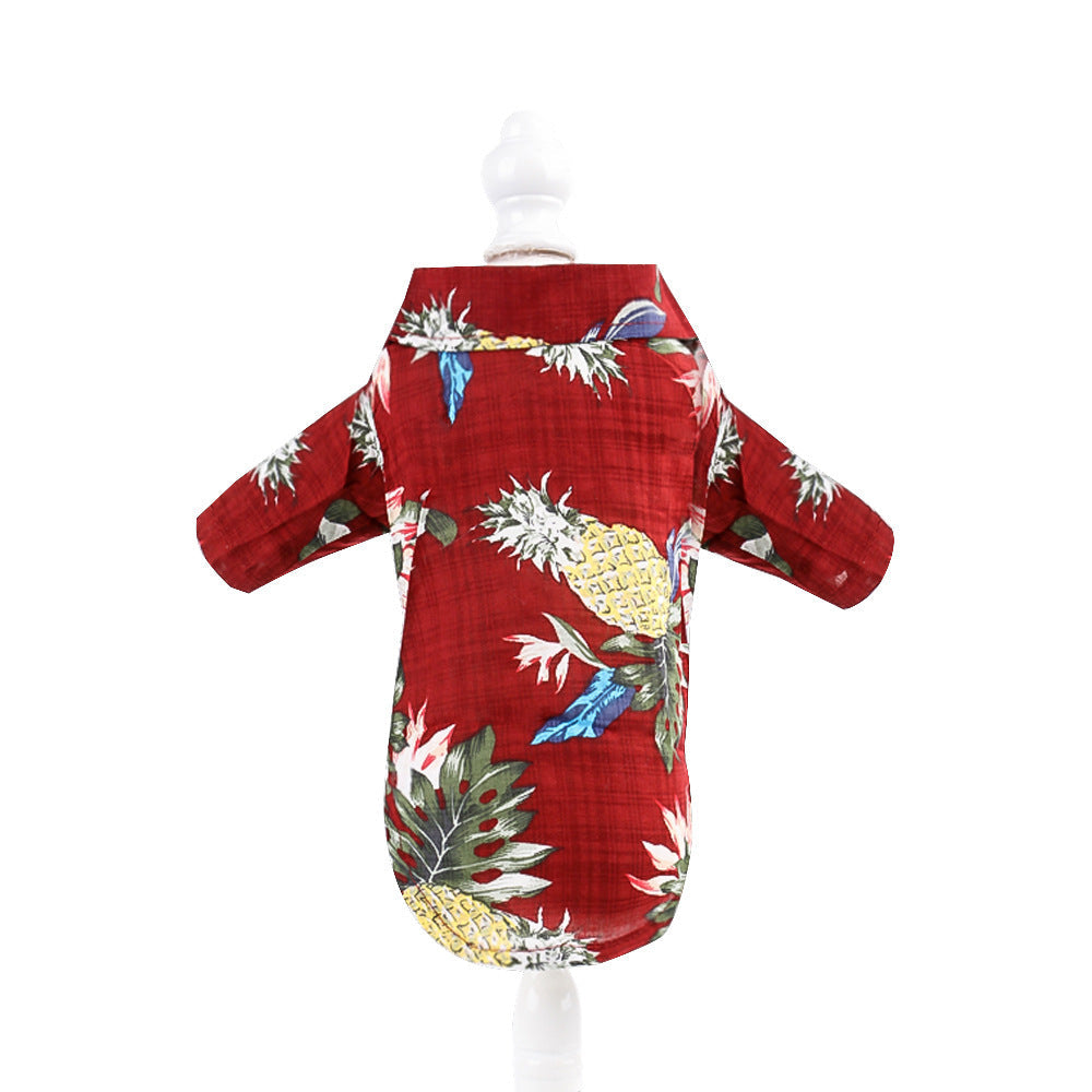 Hawaiian Printed Shirt Small and Medium Teddy Shiba Inu