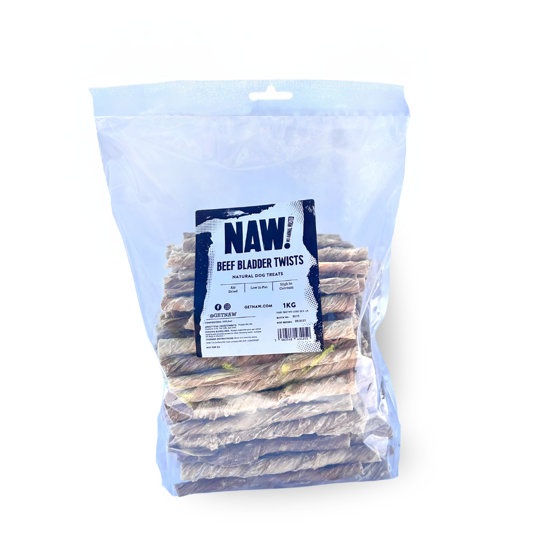 NAW Beef Twists Natural Dog Treats 1kg
