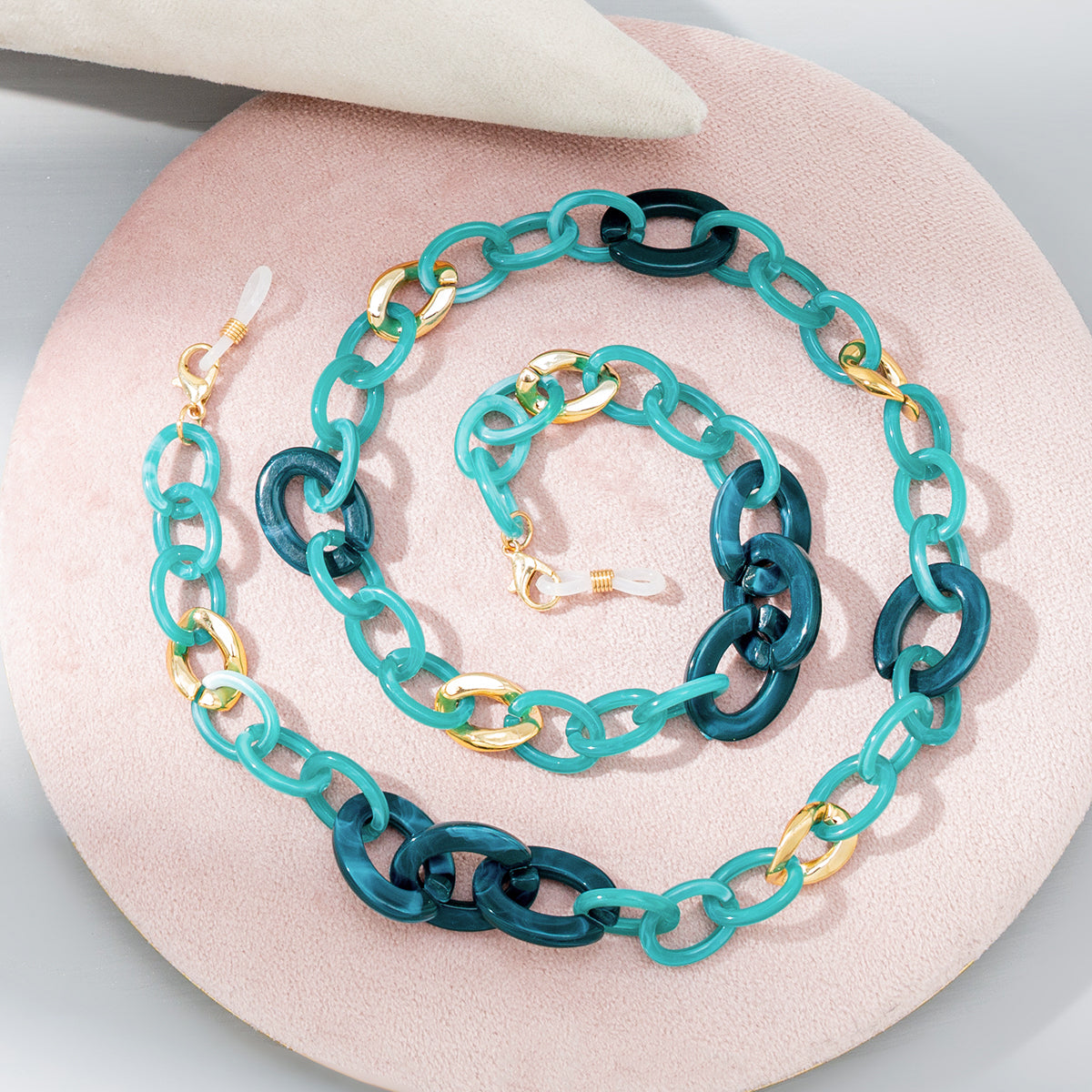 Acrylic Colorful Eyeglass Chain, Fashionable Anti-loss Eyeglass Hanging Chain And Lanyard For Women
