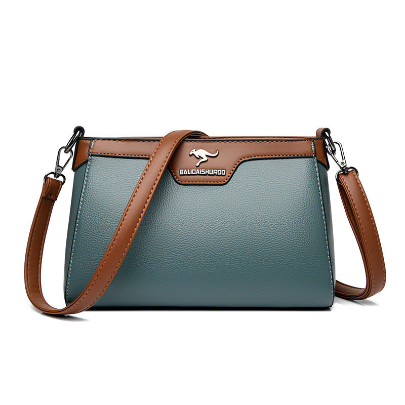 One Shoulder Soft Leather Small Square Stitching Women's Cross-body Bag - Premium Designer Style