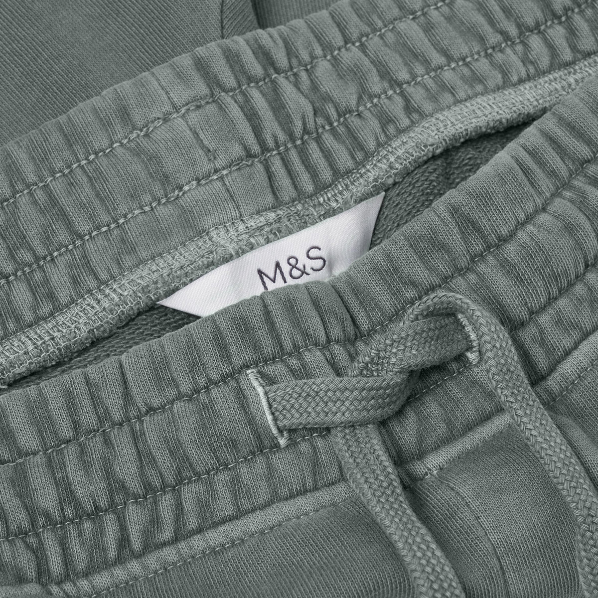 M&S Pure Cotton Garment Dye Shorts | Relaxed Fit | Blue & Green