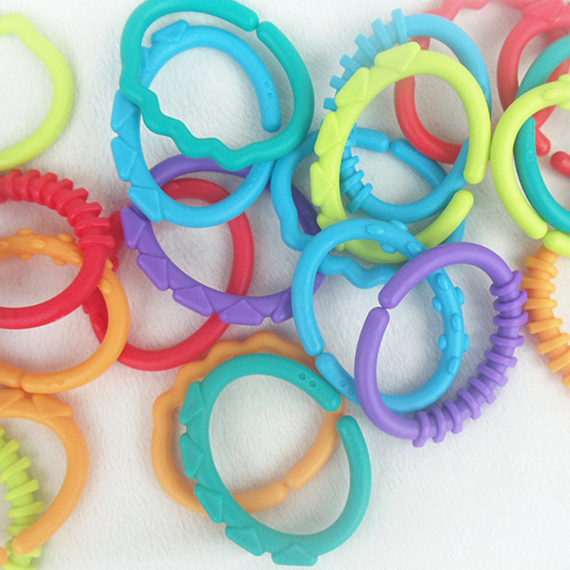Rainbow Ring Toy Tooth Glue Baby Bite Glue 0-3 Years Old