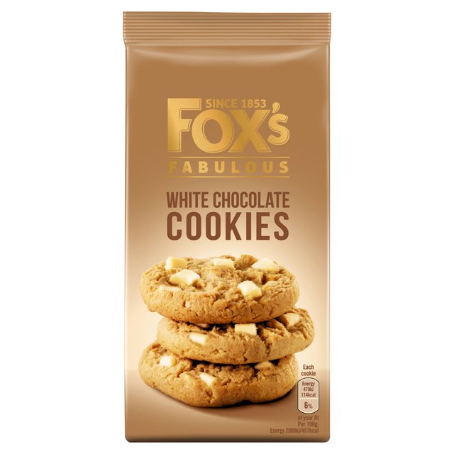 8 galletas de chocolate blanco Fox's Fabulous 180g