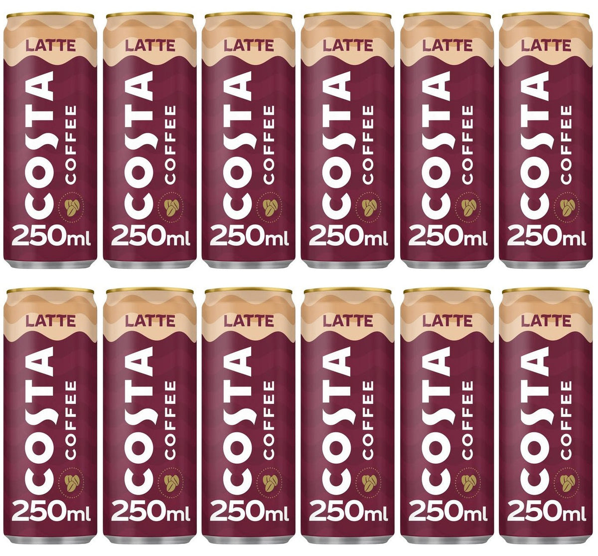 12 x Costa Coffee Latte 250Ml