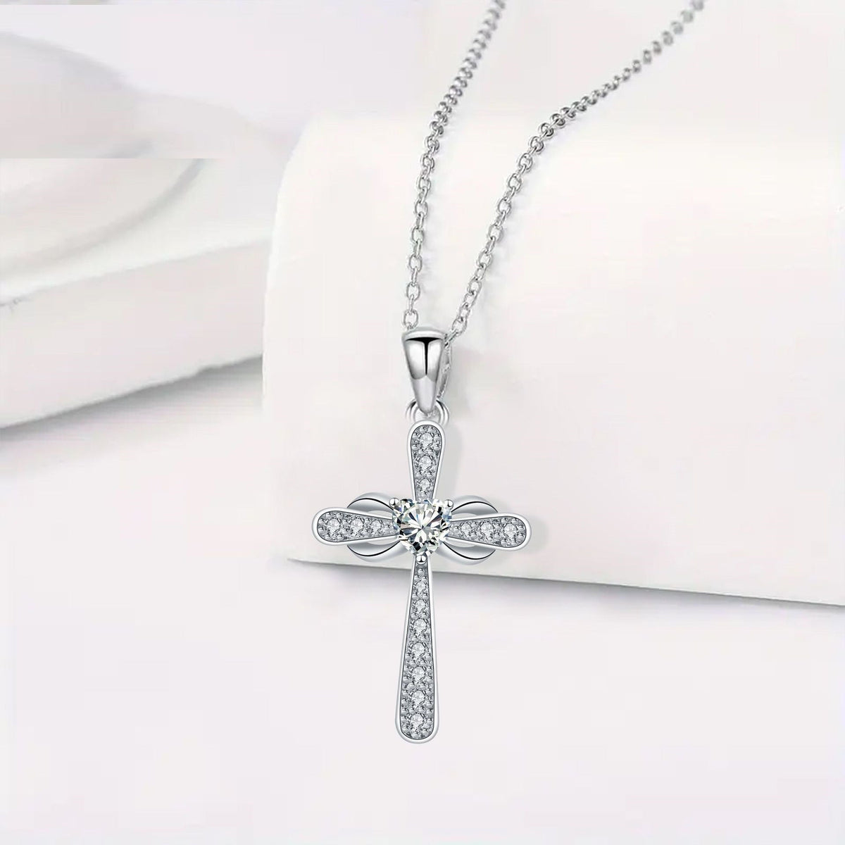 Cross Pendant Necklace Valentine's Day Gift
