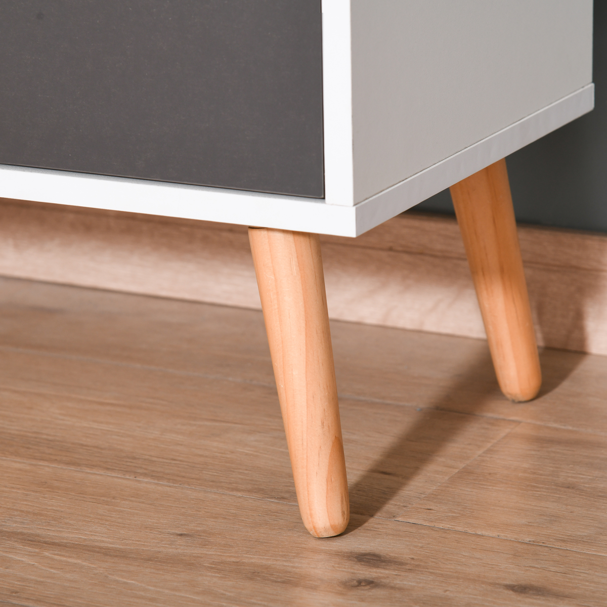 Floor Cabinet Storage Cupboard Sideboard with Drawer for Bedroom, Living Room
