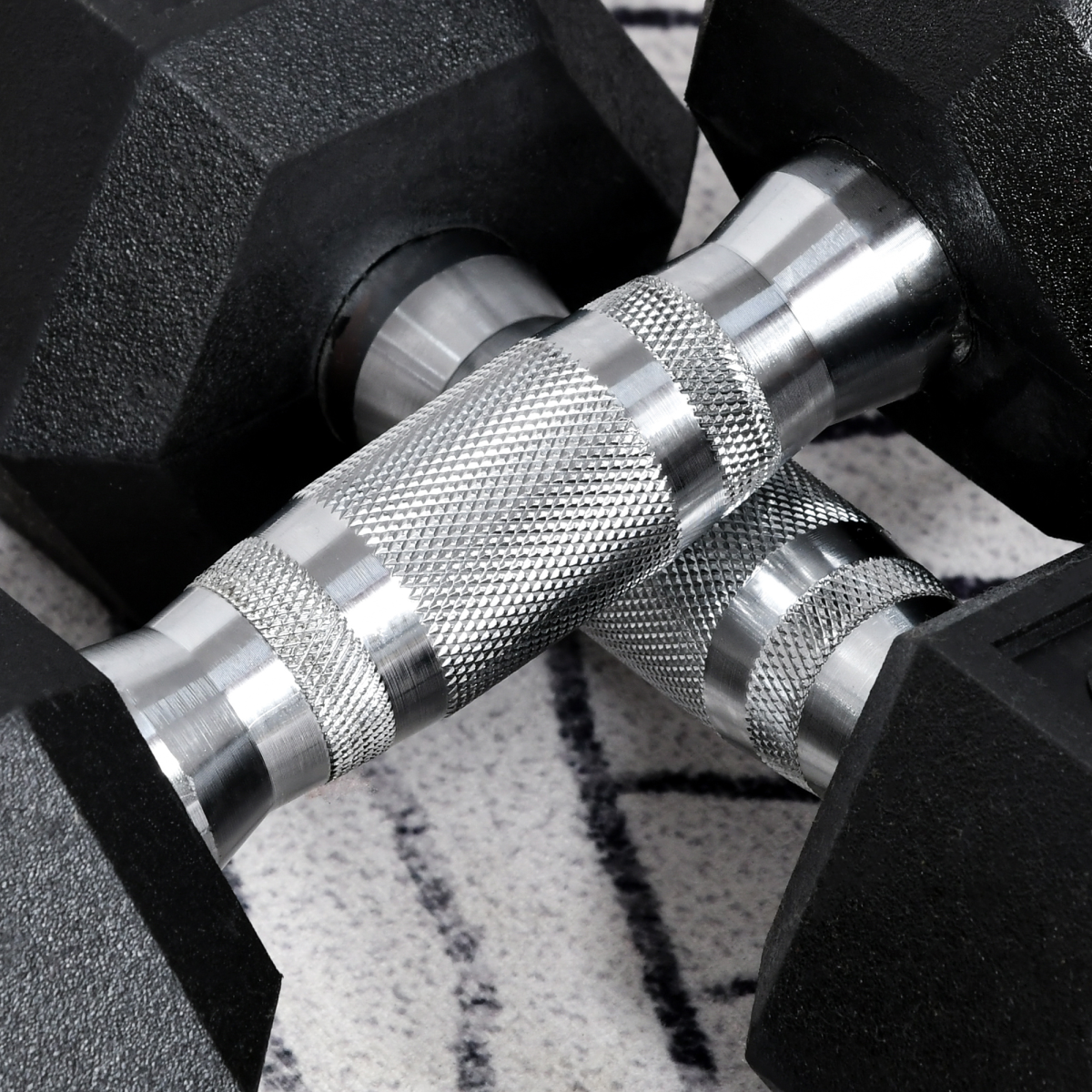 Hexagonal Dumbbells Kit Weight Lifting Exercise for Home Fitness 2x6kg HOMCOM
