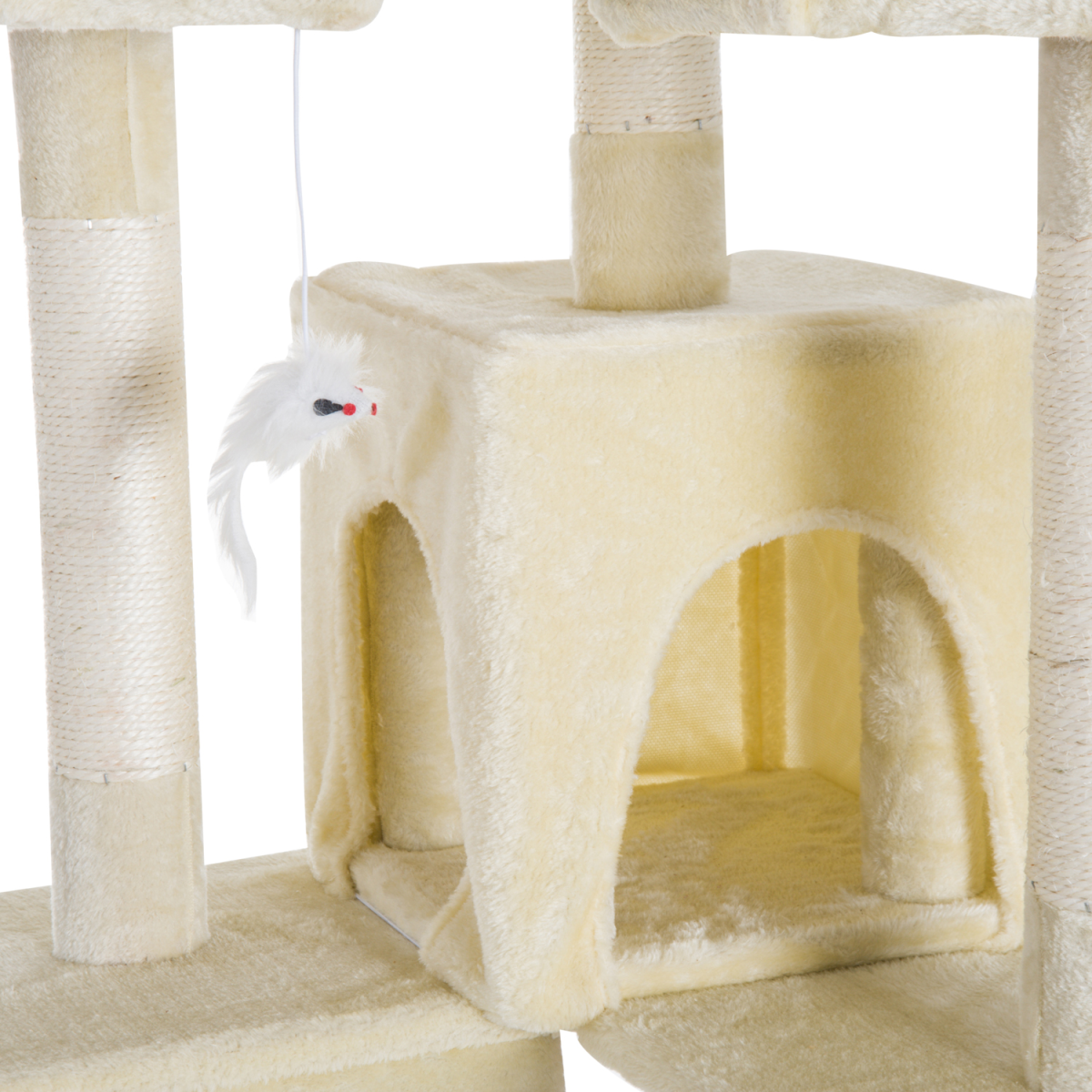 Condo Furniture Scratcher Post Pet Cat Tree Kitten Bed House Play Toy Ladder