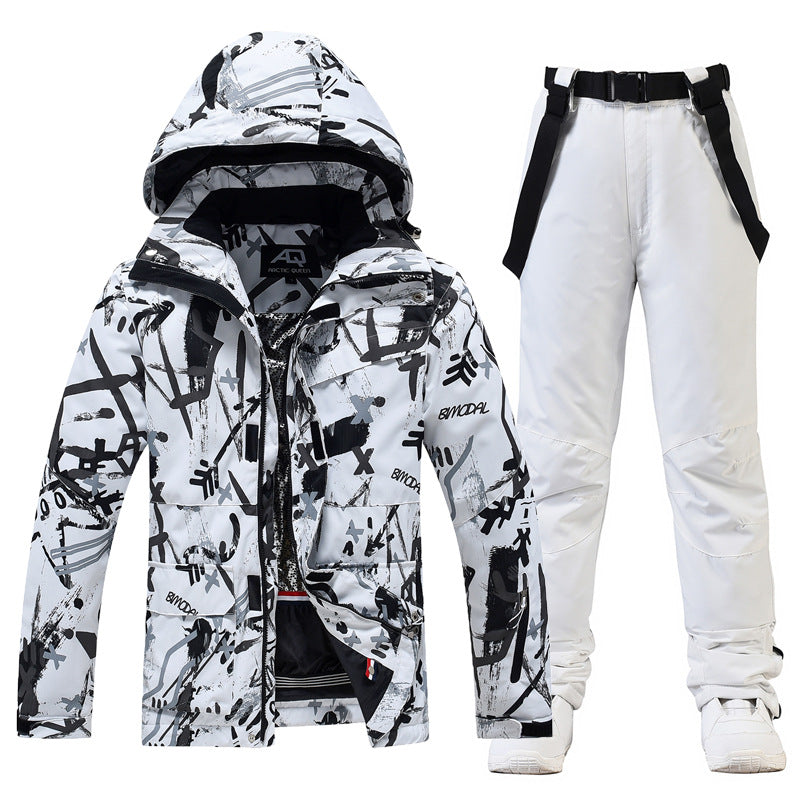 Ski Suit Women's And Men's Suit Winter Windproof And Water-repellent