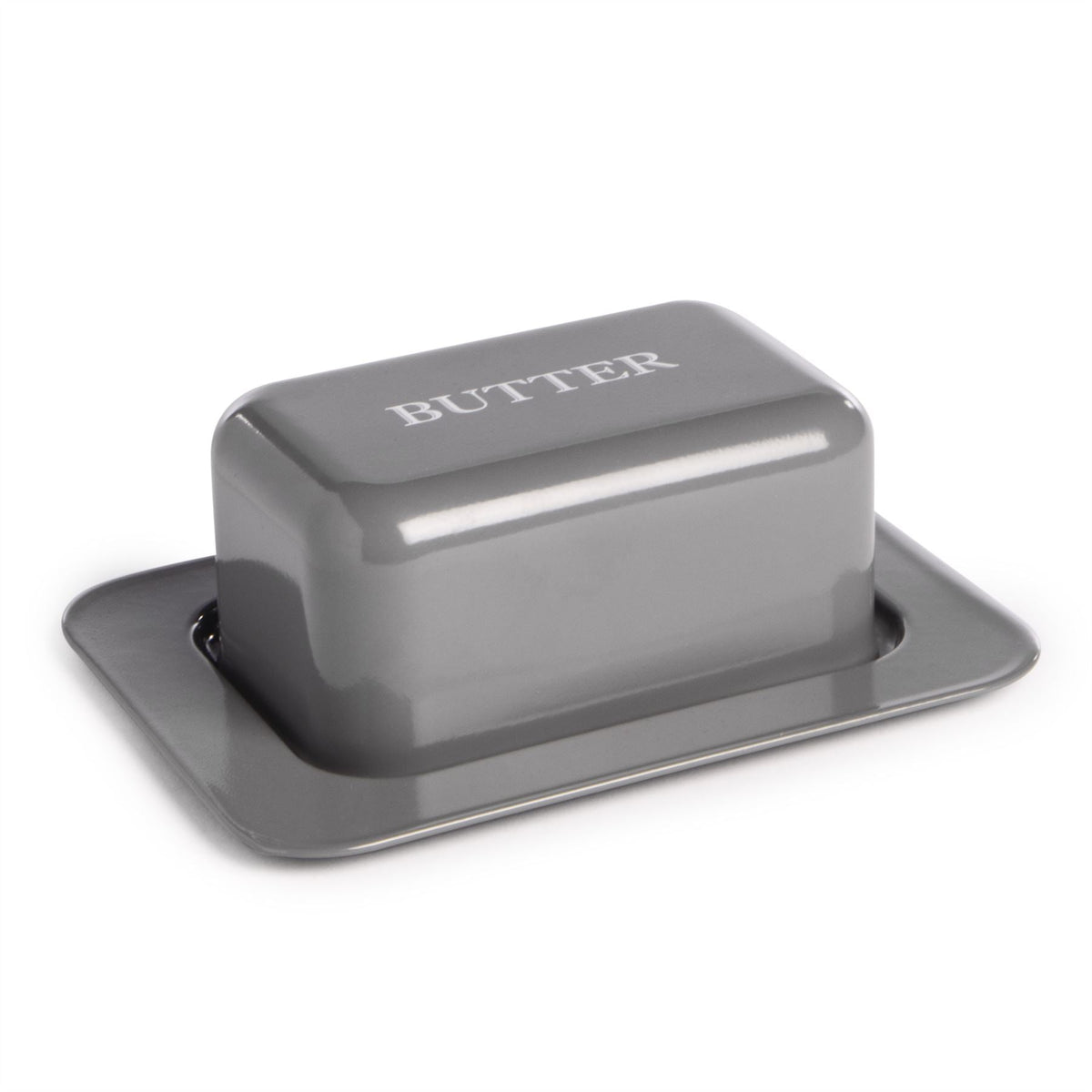 Butter Dish with Lid in Grey | M&W