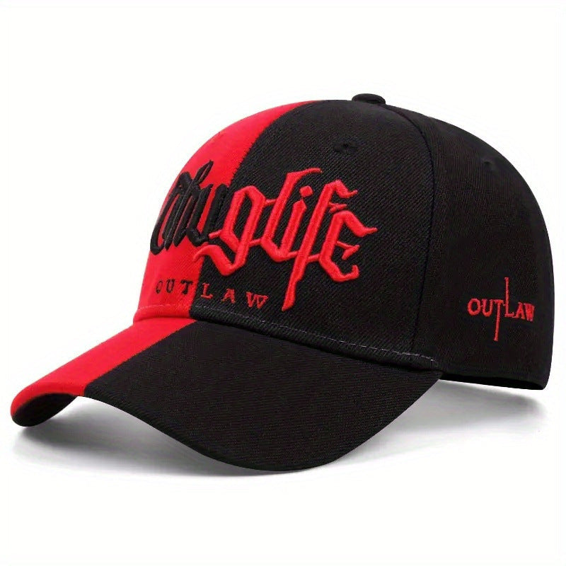 Embroidered Letter Double Stitching All-matching Sun Hat Peaked Cap