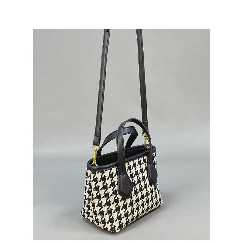 Fashion Houndstooth Single-shoulder Messenger Bag
