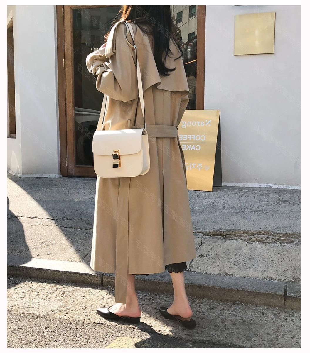 Loose Over-the-knee Women's Mid-length Trench Coat