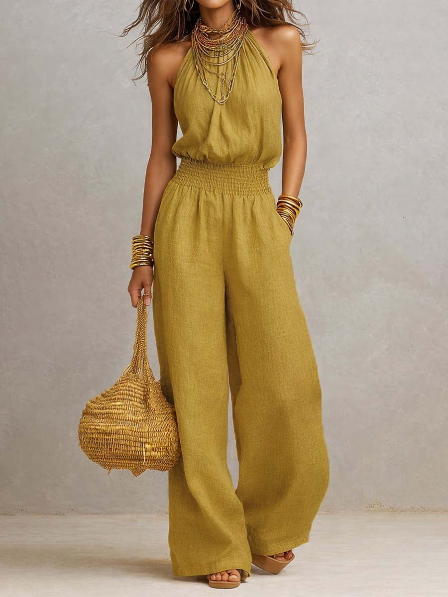 European And American Women's Backless Jumpsuit
