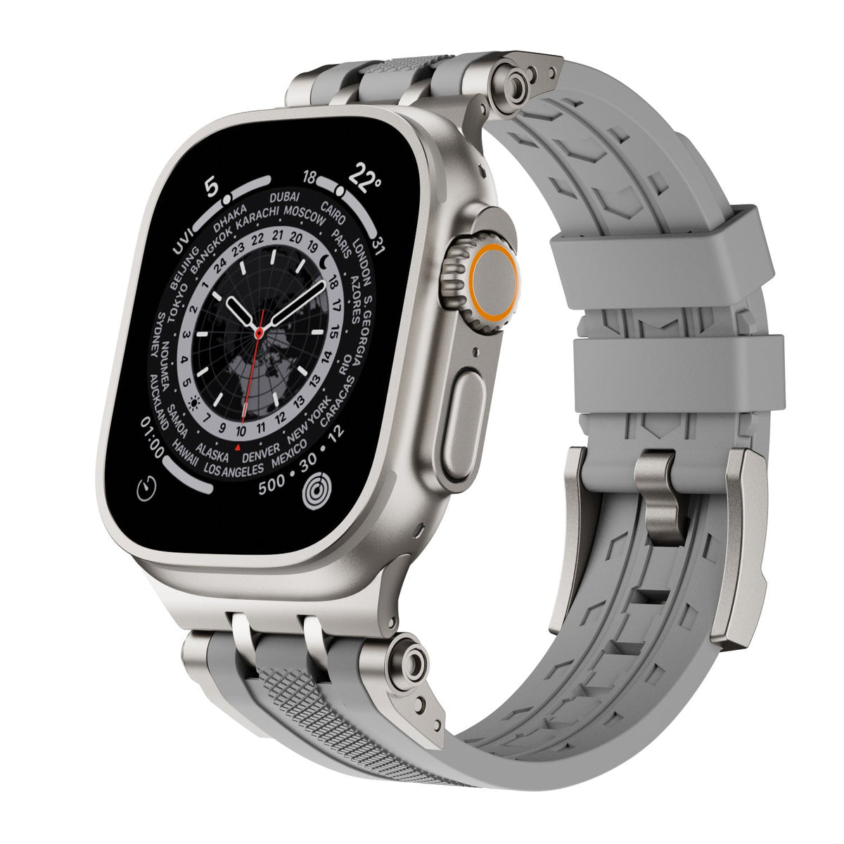 Innovative Connector Fluororubber Watch Strap