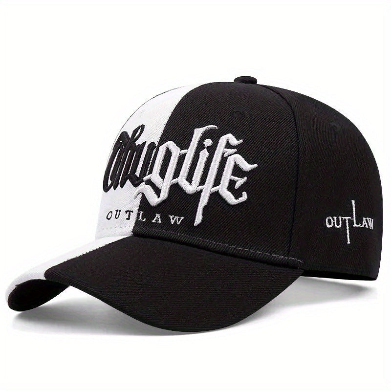 Embroidered Letter Double Stitching All-matching Sun Hat Peaked Cap