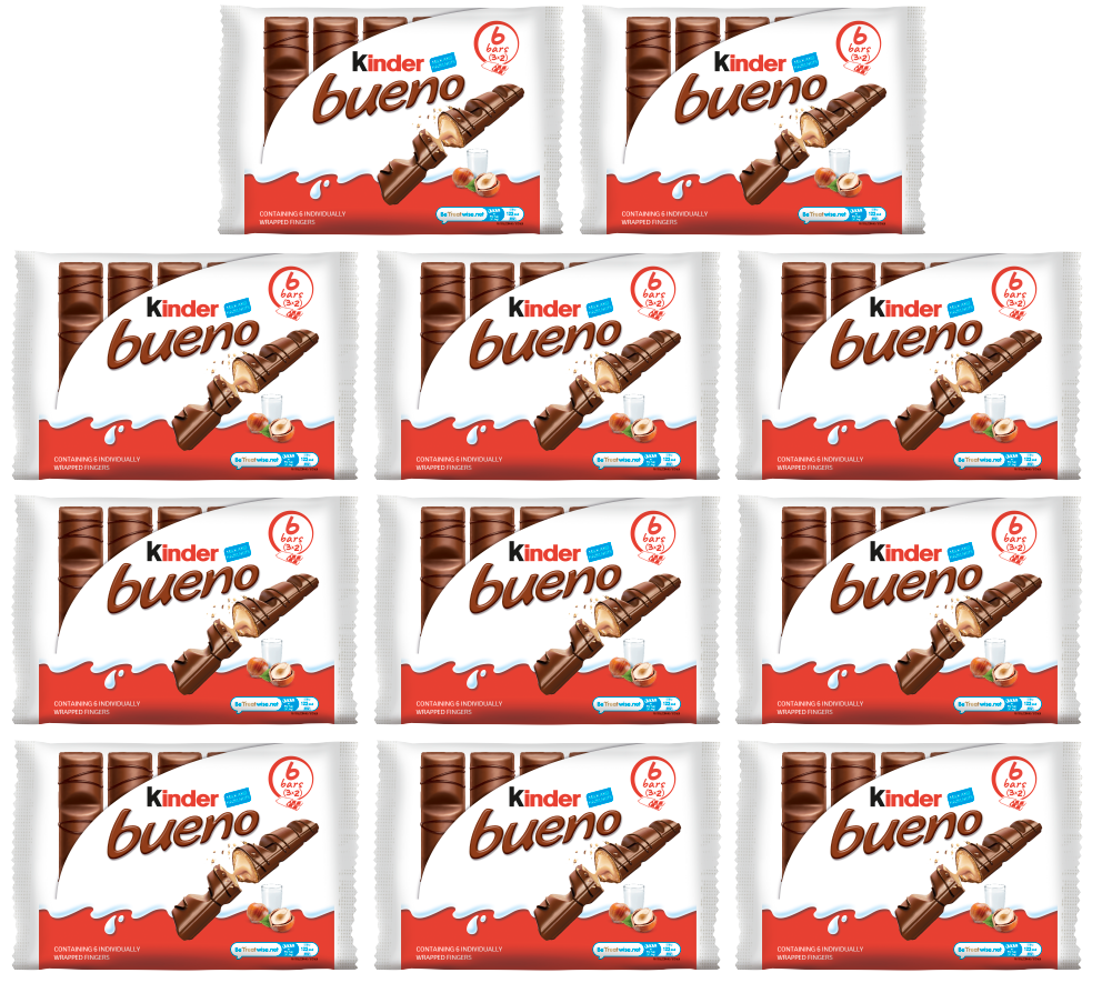 11 x Kinder Bueno Twin 3er-Pack – 129g