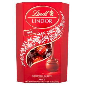 8 x Lindt Lindor Milchschokolade Trüffel Schachtel Cornet - 200g