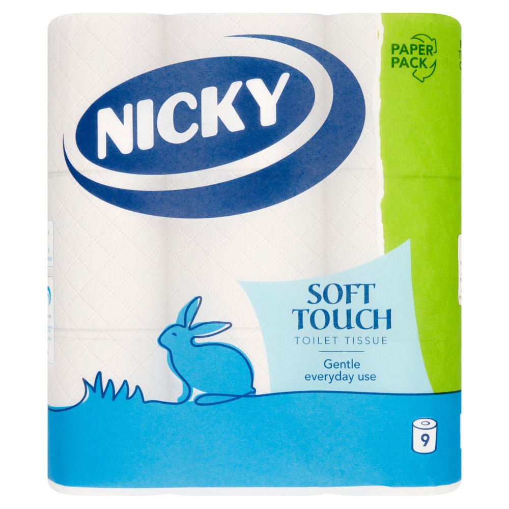 5 x Nicky Soft Touch Toilettenpapier 9 Rollen