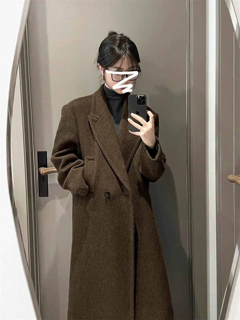 Overknee Thickened Mid-length Elegant Woolen Cloth