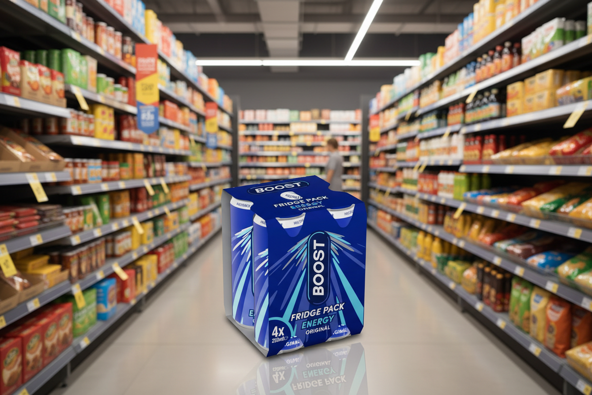 6 x Boost Energy Original Kühlschrankpackung 4 X 250Ml