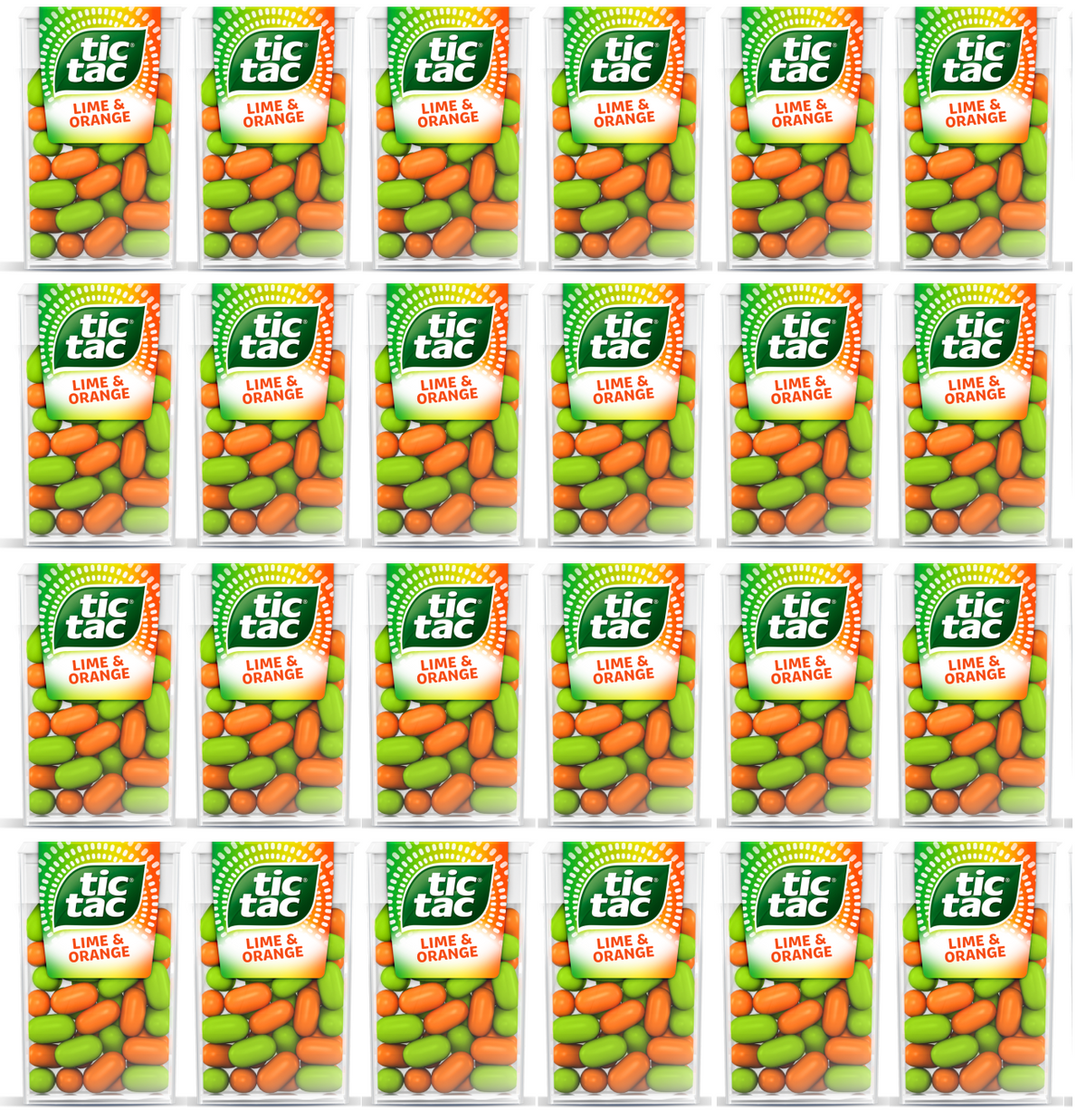 24 x Tic Tac Lima y Naranja 18g