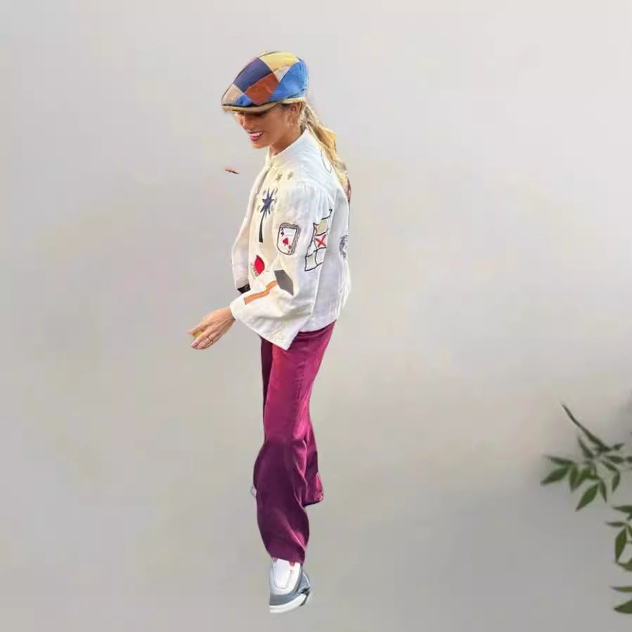 Single-breasted Short Casual Jacket Coat