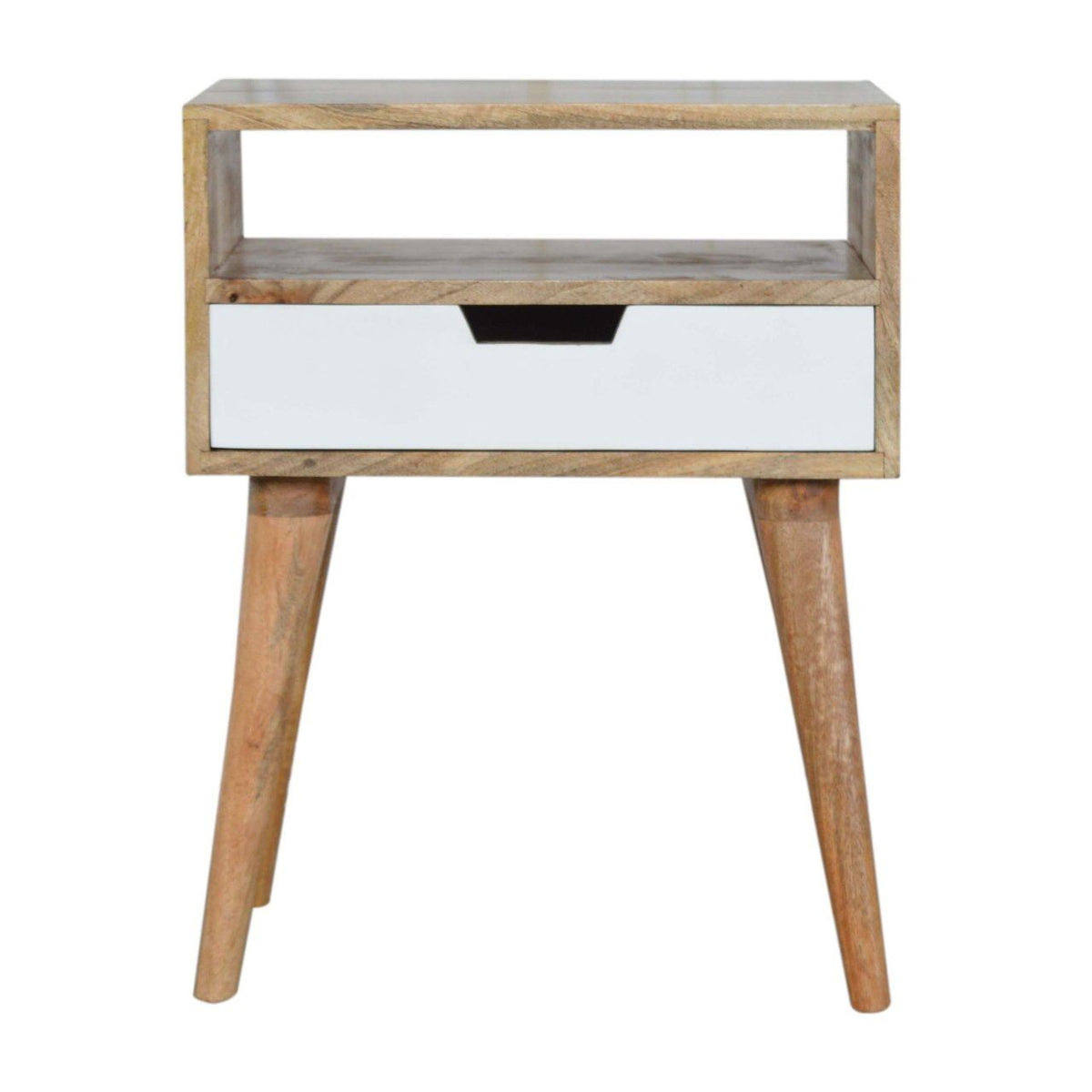 Artisan White Painted Drawer Bedside Table