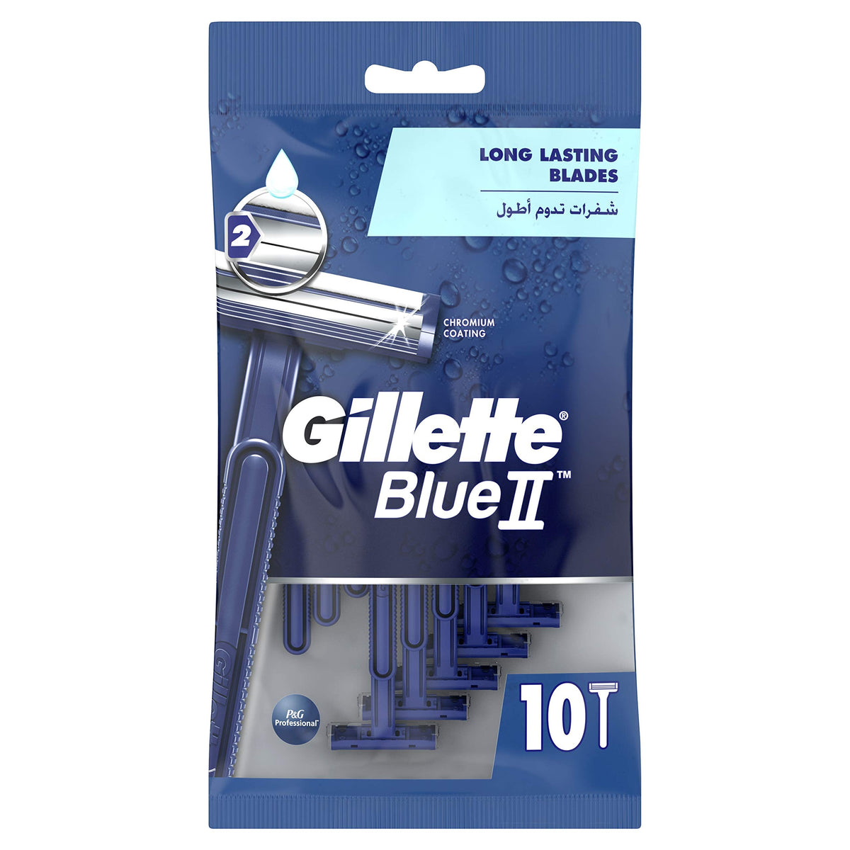 4 x Gillette Blue II Rasierer – 10er-PACK