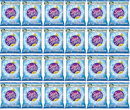 Snack A Jacks Tortitas de Arroz Sal y Vinagre | Multipack de 24 x 23g