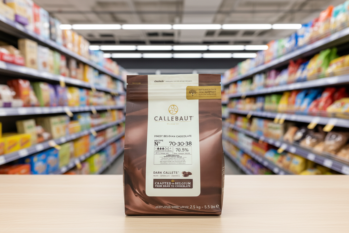 Callebaut Finest Belgian Chocolate 70% Extra Bitter Callets 2.5Kg